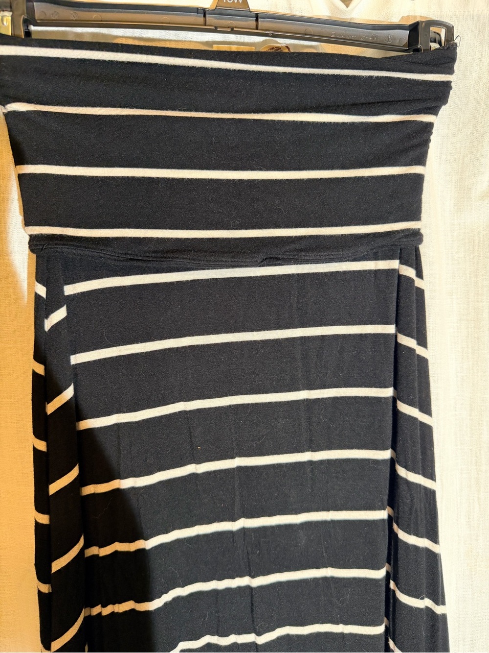 90's Mudd Black and White Strapless Maxi Dress - Picture 4 of 8